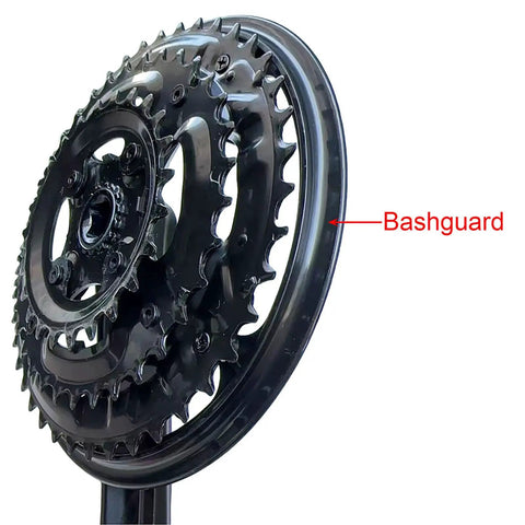 152mm Mountain Bike Crankset Triple Square Taper for 18 21 24 Speed Drivetrains with Alloy 6061 Bash Guard