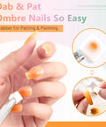 Applying ombre nails with 24 Color Solid Gel Nail Polish Kit With Detachable Pro Brush For Ombre Nails No Spill Hema Free