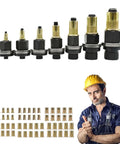 Solid Carbon Steel Rivet Nut Tool Set With Full Metric Mandrel Assortment Kit For Heavy Duty Fastening, Mounting And Repair Jobs Around Your Garage Or Workshop Shop. Metric mandrels M3 to M12