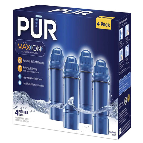 Genuine Replacement Filter For Pitcher Water Filtration System Pack Of 4 That Reduces 22 Contaminants And Delivers Cleaner Tasting Water Fits All Pitchers