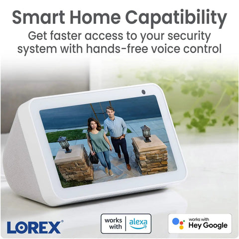Smart display shows 2K Indoor WiFi Security Cam With Magnetic Base And Flexible Mount Pet And Baby Monitor Infrared Night Vision