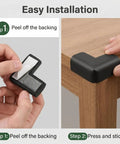 Built Different Rubber Bed Frame Corner Guards Set Of Four For Baby Proofing Nursery Edge Bumpers installation steps on furniture.