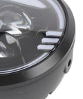Close-up of Ultra Bright LED Front Headlight For Night Rides On E Bikes High Visibility Bike Lamp With Rugged ABS Build