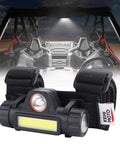 Rechargeable UTV Dome Light For Roll Bar Mount, USB Charging Interior Work Light, Fits 1.5 To 2.0 Inch Bars