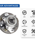 Two Pack Front Wheel Hub And Bearing Assembly 513098 Direct Fit Replacement For Honda Accord 1990-1997 and Acura CL 1997