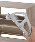 Stainless steel shoe turning rack hinge for drawers, hand-held during installation