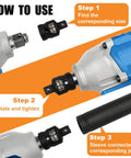 Cool 5 Piece Impact Socket Adapter And Reducer Kit Includes 3/4 To 1/2 1/4 To 3/8 3/8 To 1/2 And More For Heavy Duty Crankin' With Chrome Molybdenum Alloy Build, use guide