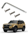 Real Deal M6 Stainless Steel License Plate Screws For Toyota Land Cruiser 250 2024 Plus with Torx key and screws for secure mounting.
