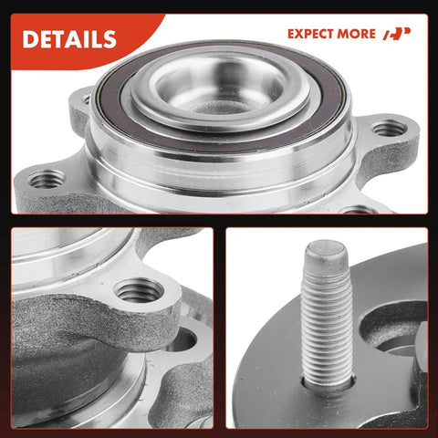 Front Wheel Bearing And Hub Assembly For Six Lug Chevrolet Colorado 2009 2012 And GMC Canyon 2009 2012 RWD Only High Load Roller Bearing
