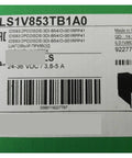 Integrated Stepper Motor ILS1V853PB1A0 label with barcode and 24-36 VDC rating for industrial automation