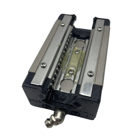 High Precision Linear Guide Rail and Block Set for CNC Machines and 3D Printers HSR25R HSR25R1SS HSR25R1UU HSV15R GK Carriage with Four Row Ball Bearings Endplates for Smooth Motion Control and Accurate Positioning, metal rail block