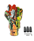 Cool Fist Style Gear Shift Knob With Resin Mixed Pattern For Manual Cars Easy Grip Street Graffiti Design Upgrade Shifter Handle No Mod Needed, resin knob with adapter parts