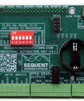 Badass Industrial Automation HAT For Raspberry Pi with optically isolated IO and Modbus RS485 connections.