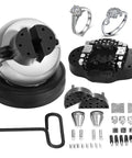 Badass 5 Inch Ball Vise With 360 Degree Swivel Head And 34 Piece Jewelry Setting Attachments Solid Stainless Steel Workbench Vice components and tools