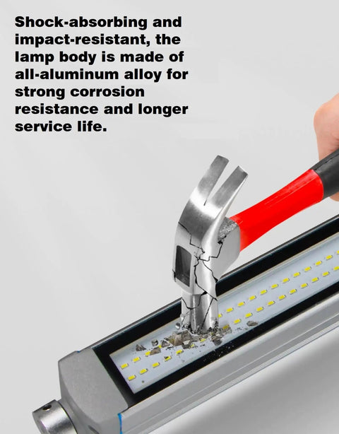 Durability test on Heavy Duty Industrial LED Tube Light 16W 110 240V Explosion Proof IP67 with hammer impact.