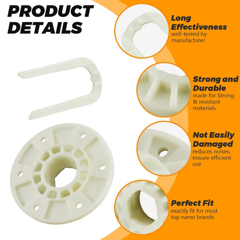 Washer Basket Driven Hub Kit W10528947 W10396887 Fits Whirlpool Kenmore Maytag Washers product details and features