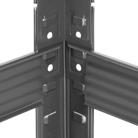 Top Shelf Five Tier Storage Rack Two Pack Hella Sturdy Adjustable Shelving Unit Flexible Utility Shelf For Garage Basement No Fuss Organization Sleek Dark Gray