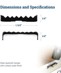 Heavy Duty Sawtooth Picture Hangers Bulk One Thousand Pack Versatile For Photos Canvas Photo Frames Paintings Easy Install