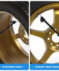 Dual Head Air Chuck Set With One Quarter Inch FNPT, 2 Way Connection Brass Tire Chuck quick plug on car tire