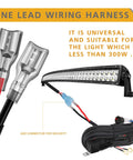 Heavy Duty 12V Wiring Harness Kit With Nylon Construction And Rocker Switch for LED light bar installation