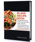 Cover of Premium Hardcover Blank Recipe Book For Your Own Creations A DIY Family Cookbook To Write Down Recipes with salad imagery.