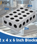 Precision Hardened Steel 2 4 6 Block Matched Pair Features 23 Heavy Duty Clamping Holes And.0003 Inch Accuracy rock solid setup blocks.