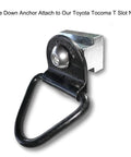 Heavy Duty T Slot Nuts And Bed Rails Cleats For Toyota Tacoma And Tundra Pickups. Tie down anchor with zinc plated bolt.
