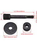 20X10mm Hydraulic Driver Draw Stud With Pull Rod And Lock Cap Replacement For Hydraulic Knockout Punch Die Systems in black steel