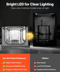 Comparison of 3D Printer Enclosure With Ventilation And LED, Dustproof Waterproof Large 600D Oxford Cloth Tent with others