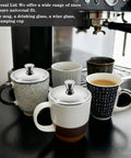 Solid Stainless Steel Universal Mug Lid Keeps Your Morning Grind Hot And Clean With Zero Fuss On Various Mugs And Glasses.