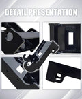Detail view of No Fuss Quick Connect Excavator Bucket Coupler Bracket For Easy Mounting On Bobcat E Series Mini Excavators E26 E63