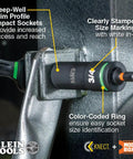 Deep Well Impact Socket Set With Half Inch Drive SAE Color Coded 14 Piece In MODbox Case showing color-coded socket in use