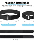 4 Pack Bike Rack Straps With Adjustable Wheel Stabilizers showing max circumference of 21 inches
