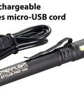 Stylus Pro COB 160 Lumen USB Rechargeable Magnetic Penlight With Pocket Clip And USB Cord Blue Three Modes High Low Flash