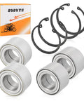 Front And Rear Wheel Bearings Kit With Circlips For Ranger Sportsman Ace Hawkeye Vehicle, includes sealed units and clips.