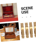 Brass Cylindrical Barrel Hinges for Concealed Jewelry Boxes and Cabinets, scene showing vintage jewelry box with open lids and hinges