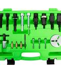 AC Clutch Tool Kit For Ford GM Chrysler Removes And Installs Pressed On Clutches And AC Compressor Clutch Kit in green case
