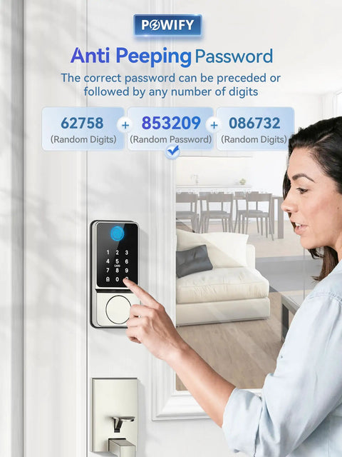 Top Notch Keyless Entry Door Lock With Slick Handle Design, Smart App Managed Keypad, Heavy Duty Auto Locking Security, No Fuss Install And Steady Battery Power
