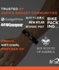 Infinity Tool Two Point Zero Modular Straps Four Pack Flexible Multi Tool Gear Strap Wearable Gadget shown on wrist