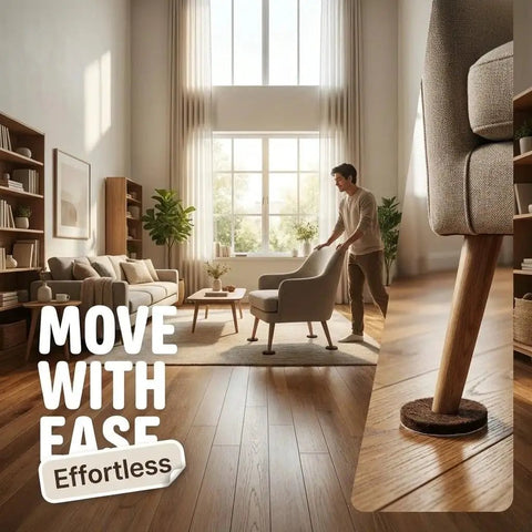 40 Pack Ultra Thick Brown Felt Pads For Small Furniture Legs And Chair Bases Grips Like Crazy Self Adhesive Floor Protectors under a lightweight chair.