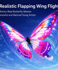 Flapping Wing RC Butterfly Drone With Sensor Assisted 4 Axis Gyro Stabilizer LED Lights Easy For Adults To Fly Realistic Insect Toy