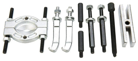 MINI 9 Piece Bearing Puller Separator Tool Set with chrome vanadium components for gear and pulley removal