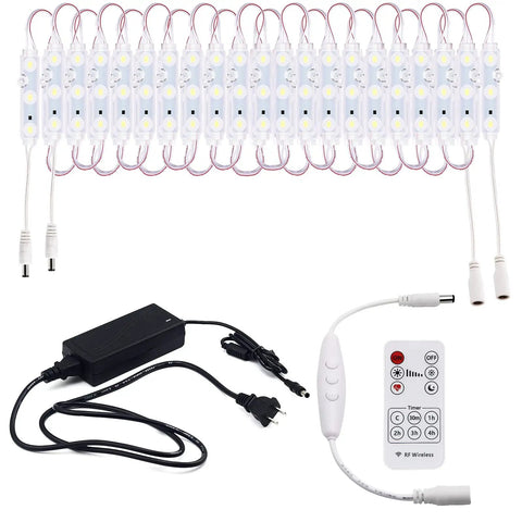 LED Window Lights Kit Waterproof Storefront Lighting For Advertising And Signs 12V 5050 LED Strips 20 Feet Long With Remote