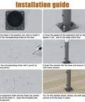 Ultra Stable Stainless Steel Umbrella Tube Base Installation Guide