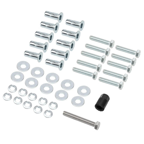Solid 5/16 Inch Blind Fasteners Kit For Weather Guard Truck Tool Box Installation Includes Ten Pieces With Tool Perfect Bolt Nuts For Sheet Metal And Plastic Jobs, bolts washers and tool