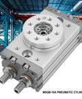 Beefed Up 15Mm Rotary Pneumatic Cylinder, 180 Degree SMC Type With Aluminum Alloy Body, shown in an industrial setting