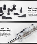 Heavy Duty Metal Bearing Extractor Blind Hole Puller Removal Tool Kit With Deep Reach Hardened Collet Adjustable Screw Set, 8-32 mm