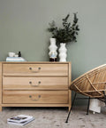 Wooden dresser with Vintage Zinc Alloy Cabinet Pull Set, 4pc Retro Drawer and Door Handles for Furniture, Antique Bronze Finish