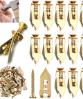 Self Drilling Drywall Anchor Kit With Zinc Steel Screws For Hollow Walls Heavy Duty Mounting System Dual Pack 30 And 50 Set on white background