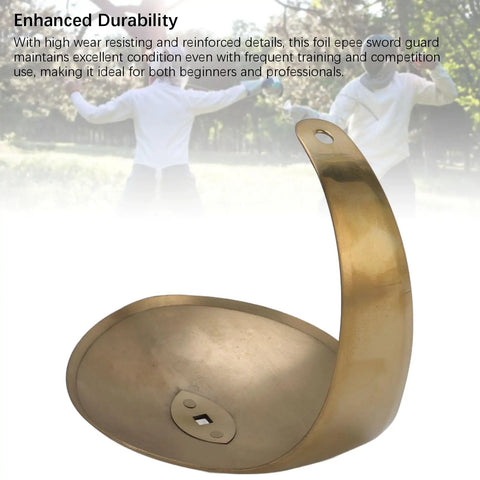 Lightweight Fencing Hand Guard Plate With Pro Grade High Strength Stainless Steel Sabre Protector close-up view